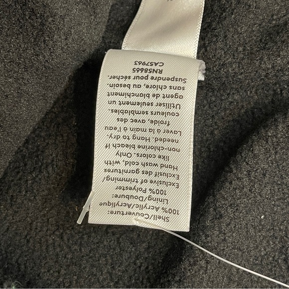 ABOUND NWT Black Knit Drawstring Fleece Lined Cowl Neck Scarf - Picture 2 of 4